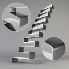 ribbon stairs 3d model in stair 3dexport staircase stairway 3d print model - Mito3D