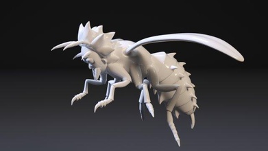 rick eşek arısı 3d yazdır model in canavarlar yaratıklar 3dexport rickandmorty böcek sanat ürkütücü heykel ürpertici korkutucu yaban hayatı canavar mitolojik yaratık tv dizi 3d print model - Mito3D