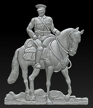 cavaleiro 3d impressão modelo in escultura 3dexport 3D print model - Mito3D