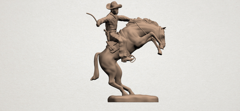 rider interior decorative detailed house decor characters miniatures figurines sculpture animal statue horse man war soldier 3d print model - Mito3D