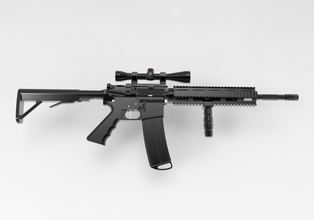 rifle 3d printing model modelagem projetado 3d print model - Mito3D