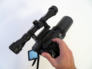 rifle scope to hot shoe - nikon p1000 3dprint adapter free 3d print model in 3dexport sony canon hotshoe hotel medelis medelis3d coolpix nikonp1000 3d print model - Mito3D