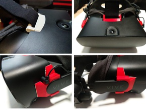 rift s de áudio correia luxo adaptador óculo o cinta deluxe htc vive vr virtual realidade 3d print model - Mito3D