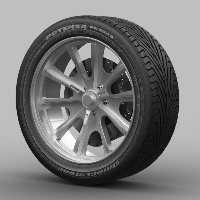 borda roda 3d modelo in partes of auto 3dexport 3D print model - Mito3D