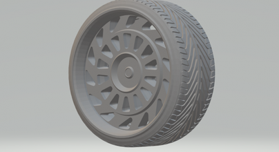 cerchi gorgoglio modello ruote pressofuso hotwheels slotcar fessura macchina caldo tamya enkei rotiforme tsw 3d print model - Mito3D