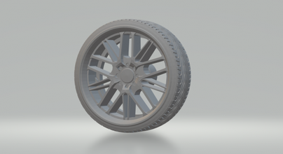 rims generic diecast 3d print model in vehicle 3dexport wheels hotwheels slotcar slot car hot tamya enkei rotiform tsw 3d print model - Mito3D