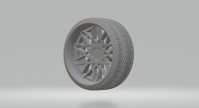 cerchi rotiforme 3d stampa modello in veicolo 3dexport ruote pressofuso hotwheels slotcar fessura macchina caldo tamya enkei tsw 3d print model - Mito3D