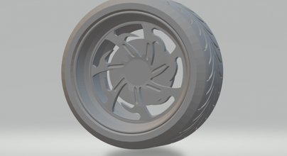 cerchi v2 modello ruote pressofuso hotwheels slotcar fessura macchina caldo tamya enkei rotiforme tsw 3d print model - Mito3D