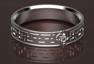 ring0009 ring wedding jewelry jewellery old celtic 3d print model - Mito3D