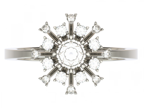 ring0032 de l'anneau bijoux étoiles la mode imprimable or belle 3d print model - Mito3D