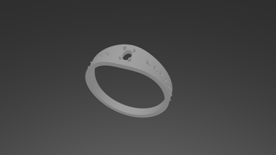 ring003 anello bianco 3d print model - Mito3D