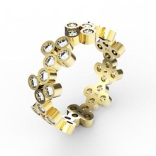 anello i diamanti 3d print model - Mito3D