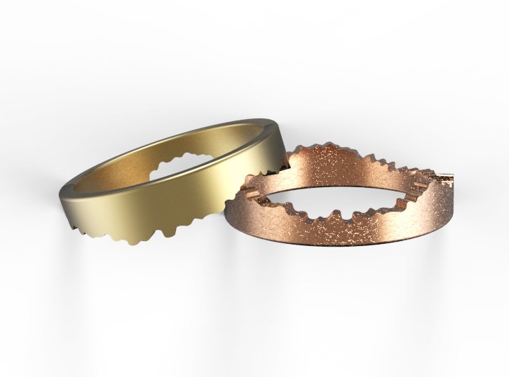 anillo de oro 3D print model - Mito3D