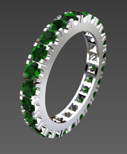 anillo 3d impresión modelo in anillos 3dexport diamante joya oro platino plata 3d print model - Mito3D