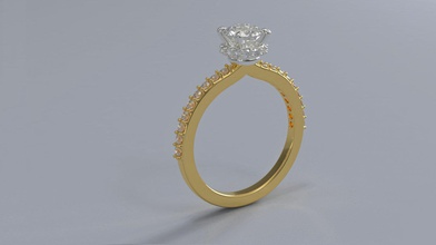 anello gioielli diamante i diamanti molto utile brilantom 3d print model - Mito3D