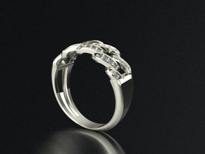 anillo joya joyería diamante plata regalo oro Boda brillante 3d print model - Mito3D