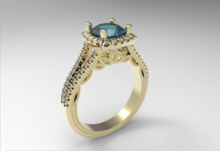 squillare 3d stampa modello in anelli 3dexport fidanzamento gioielleria stampabile oro argento diamante gemma calcolo originale esclusivo 3d print model - Mito3D