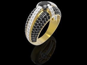 ring 3d print model in rings 3dexport jewerly stl prototyping diamonds jewellery 3d print model - Mito3D