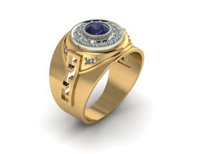 anillo aretes el colgante 3dmodel 3dprint cad stl 3dm 3djewelry 3dprinter la impresión los hombres gem de oro cnc 3d print model - Mito3D