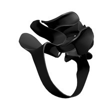 ring annulus Kreis - Kragen Rennen hoop gem Juwel kostbar Stein Blume Muster design Maßwerk Weben 3d print model - Mito3D