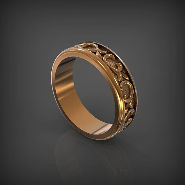 ring 01 jewelry wedding engagement 3d 3dmodel fashion rings 3D print model - Mito3D