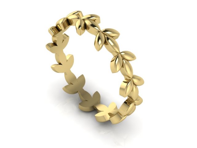 anillo 01 gratis anillos joyería joya joyeria oro Oro blanco rosa soltero múltiple naturaleza 3dprintable 3dprintablering casual hermoso gold ring 3dmodel stl modelo 3D print model - Mito3D