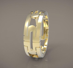 ring 02 stl 3dm drucken gold Silber cnc prototyping bedruckbar ist Schmuck gem obj 3d print model - Mito3D