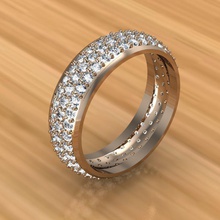 ring 07 stl 3dm print gold silver cnc prototyping printable jewellery gem 3d print model - Mito3D