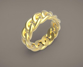 bague 09 stl 3dm de l'anneau d'impression or d'argent la cnc le prototypage imprimable bijoux gem obj 3d print model - Mito3D
