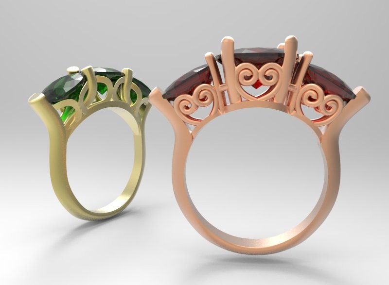 anello di 10 3D print model - Mito3D