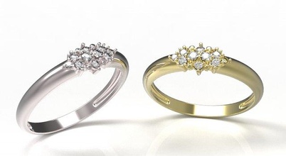 ring 107 3d print model in rings 3dexport engagement ruby sapphire emerald diamond jewelry design brilliant setting gem 3d print model - Mito3D