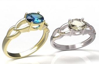 anillo 108 3d impresión modelo in anillos 3dexport compromiso rubí zafiro esmeralda diamante joyería joya diseño brillante ajuste 3d print model - Mito3D