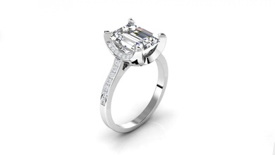 anello 10x8 di fidanzamento gemma la pietra oro argento disco platino poli obj stl stampa stampabile prototipazione collezione diamante gioiello gioielli 3d print model - Mito3D