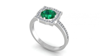 anillo 14 joyería joya diamante belleza plata oro accesorio anillos Moda vestir compromiso piedra preciosa lujo imprimible platino brillante 3d print model - Mito3D