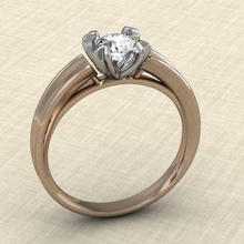 bague 15 stl 3dm de l'anneau d'impression or d'argent la cnc le prototypage imprimable bijoux gem obj femmes diamant 3d print model - Mito3D