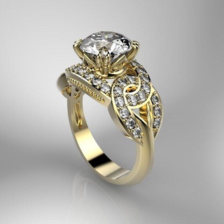 anillo 16 anillos oro diamond ring joyería joya modelo printing model imprimible piedra preciosa gemas wedding compromiso fashion 3d print model - Mito3D
