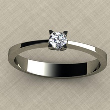 anello 16 stl 3dm di stampa oro argento cnc prototipazione stampabile gioielli gemma obj donne 3d print model - Mito3D