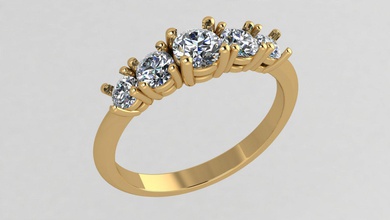 anillo 17 joyería joya diamante plata oro accesorio anillos Moda vestir compromiso piedra preciosa lujo imprimible platino brillante Boda 3d print model - Mito3D