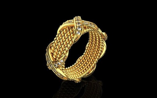 ring 1778 rings jewelry 3d cad 3dmodel bracelet earring rhino matrix zbrush keyshot magics rend rendering modeling jewellery pendant wedding weddingring 3d print model - Mito3D