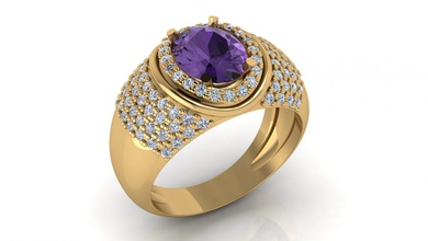 anillo 19 joyería joya diamante plata oro accesorio anillos Moda vestir compromiso piedra preciosa lujo imprimible platino brillante Boda 3d print model - Mito3D