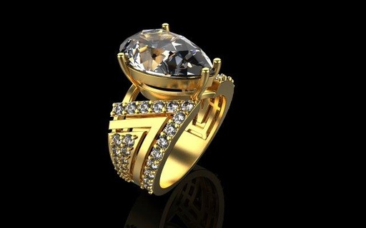 squillare 1921 anelli gioielleria 3d cad 3dmodel braccialetto orecchino rinoceronte matrice zbrush keyshot magie fa rendering modellazione pendente 3d print model - Mito3D