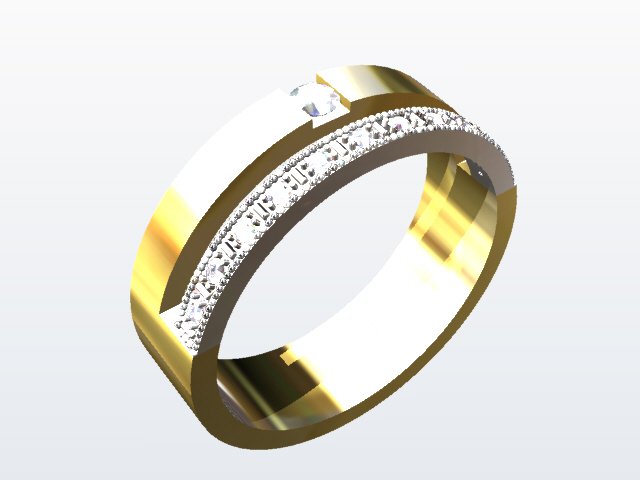 ring 3 de l'anneau 3D print model - Mito3D