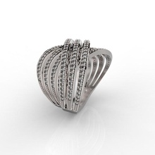bague 330 bijoux bijou diamant brillant engagement mode beauté or imprimable anneaux conception 3dm stl 3d print model - Mito3D