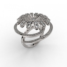 ring 363 jewelry jewel rings jewellry joias aneis joias3d fashion diamond flowers printable 3dm stl rhinoceros engagem jewellery 3d print model - Mito3D