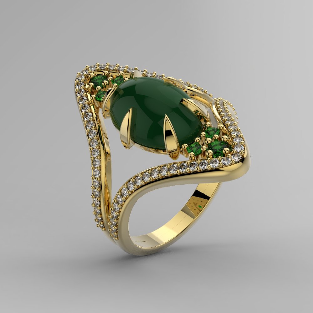 bague 369 bijoux bijou anneaux anilo conception engagement diamant mode or imprimable impression brillant beauté engagem 3D print model - Mito3D