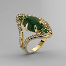 Ring 369 Schmuck Juwel Ringe Anilo Design Engagement Diamant Mode Gold druckbar drucken brillant Schönheit engagem 3d print model - Mito3D