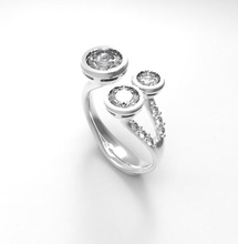 Ring 3 Diamant 15 3d print model - Mito3D