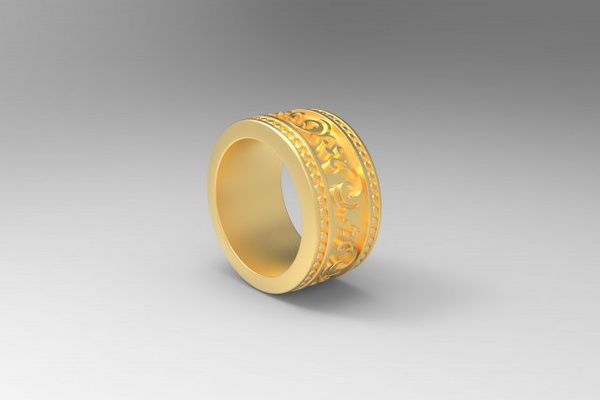 anillo 3d impresión modelo in anillos 3dexport joyería joya oro plata imprimible boda moda enganchar compromiso belleza pulsera vestir 3d print model - Mito3D