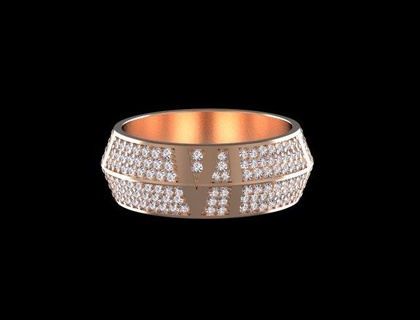 ring 3d print model in rings 3dexport jewelry tiffany pendant earrings clock 3d print model - Mito3D