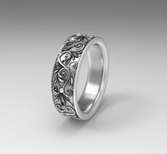 anello in 3d il modello di stampa anelli ringshaped gioielli obj stl mtl 3d print model - Mito3D